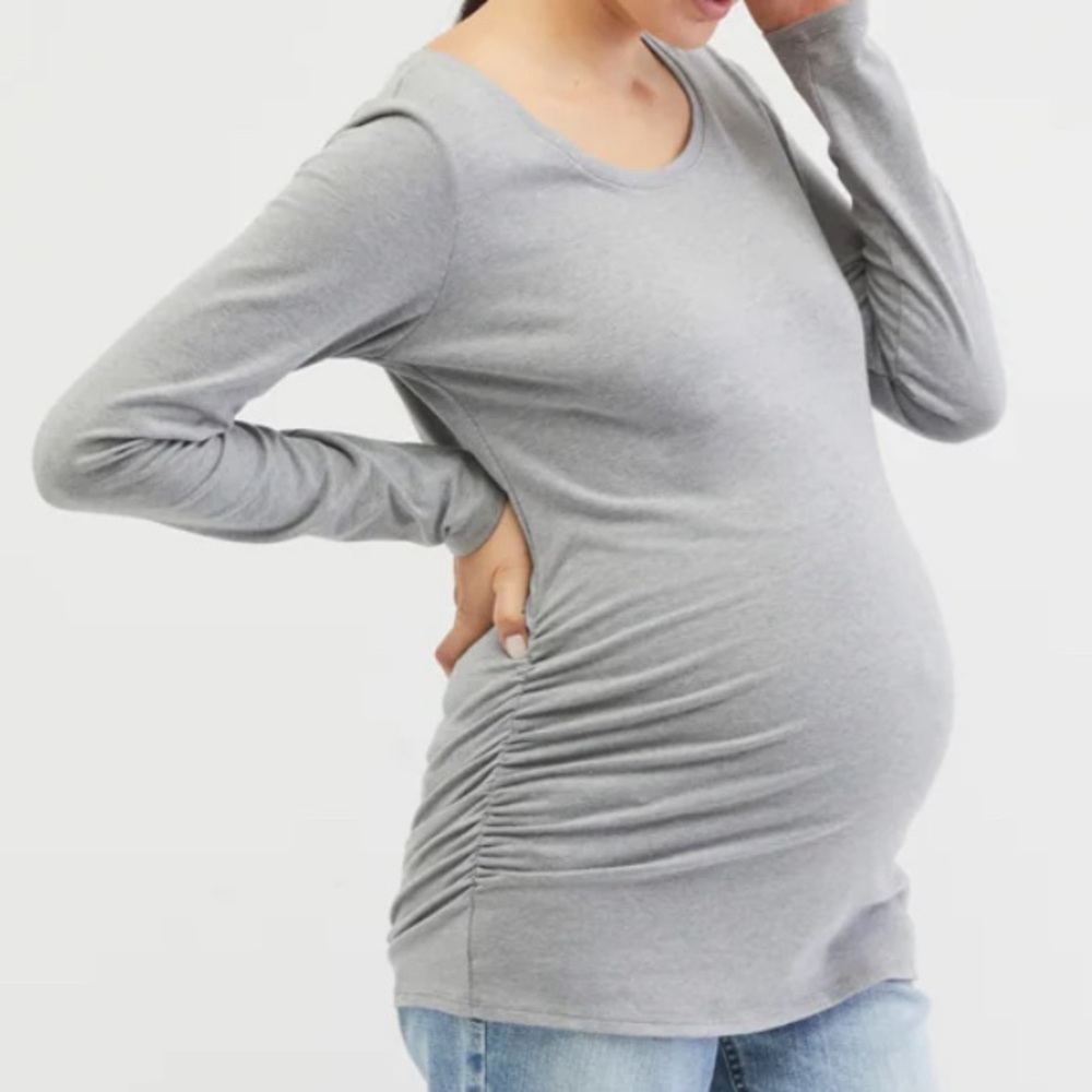 EUC BumpStart by Motherhood Long Sleeve Maternity Tshirt - Picture 2 of 7